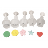 Cake Star - Ausstechform mit Prägestempel Mini Set, 5er Set