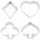 Cookie Cutter Playing card, set of 4