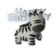 AH - Dekoration Zebra + Happy Birthday