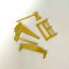 Patisdécor  - Gold plated decoration for logs, 5 pieces