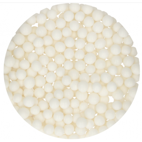 Funcakes grosse essbare Perlen weiss, 7 mm, 70 g