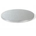 Cake Board round silver, ø 26 cm, 12 mm thick