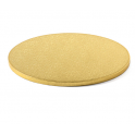 Cake Board Golden, ø 25 cm, 12 mm thick