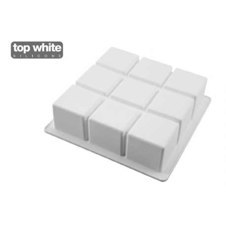 Silikomart - Moule en silicone Cubik 1400, 172 x 172 mm