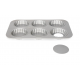 Patisse - Tartlet tin round, 10 cm, 6 cavities