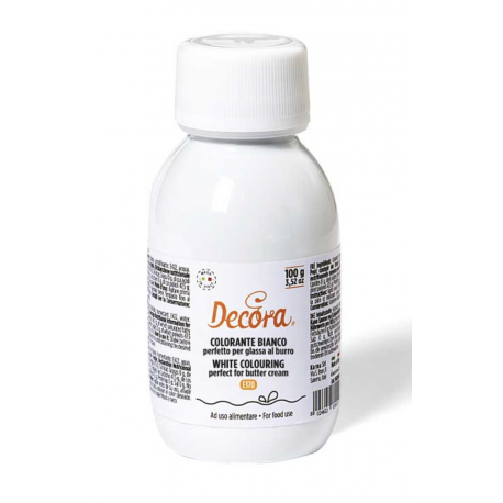 Decora - White liquid colour (without E171), 100 g