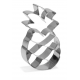Cookie cutter pineapple, 10 cm