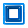Decora - Square cookie cutter, 3 pieces