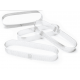 ScrapCooking - Tart ring perforated oval, 4.5x13 cm, 4 pieces