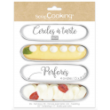 ScrapCooking - Tart ring perforated oval, 4.5x13 cm, 4 pieces