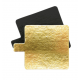 Planche carrée mini dorée, 8x8 cm, 10 pièces