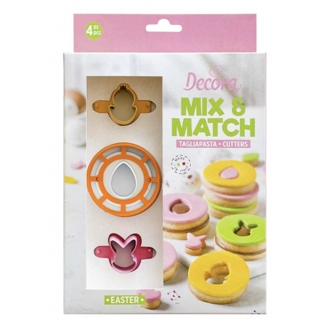 Decora - Linzer Cookie Easter Cutter Set