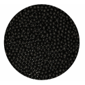 Funcakes Essbare Perlen glänzend schwarz, 4 mm, 80 g