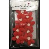 Aneta Dolce -  Fleur de sucre Jasmin rouge, 10 pièces