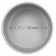 PME Moule rond extra profond, en aluminium, 17.8 cm x 10 cm
