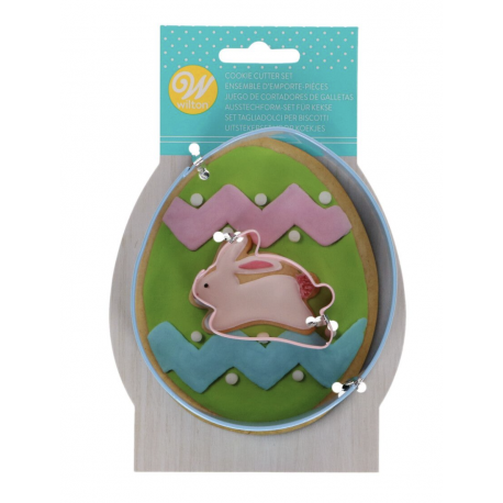 Wilton - Cutter Set Rabbit & egg, 2 pieces