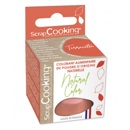 ScrapCookig - Powder food coloring of natural origin Terracotta, 10 g