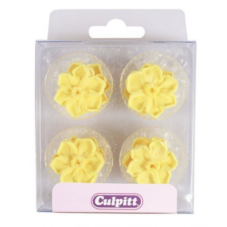 Culpitt Décoration en sucre jonquille jaunes, 12 pièces
