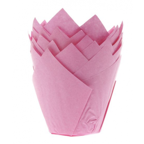 Tulip Muffin Case pink, 36 pieces