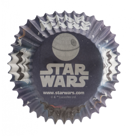 Cupcake baking cups Star Wars blue/black, 25 pieces