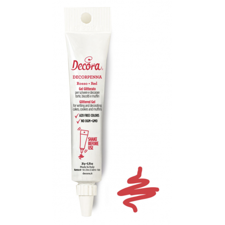 Decora Gel écriture comestible rouge, 20 g