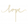 Love cake topper wood