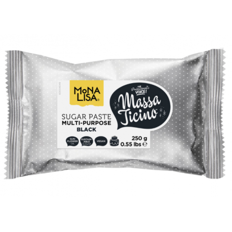 Pâte à sucre FunCakes - Noir - 250 g - Pâte à sucre