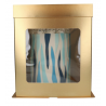 Cake box golden, 26 x 26 x 29.40 cm