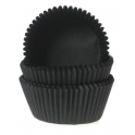 Mini Cupcake Backförmchen schwarz, 60 Stück