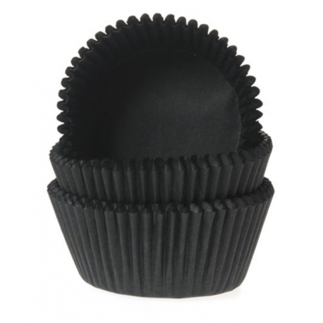Mini Cupcake Backförmchen schwarz, 60 Stück
