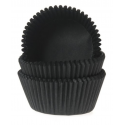 Caissettes mini cupcakes noir, 60 pièces