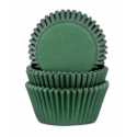 Caissettes mini cupcakes vert foncé, 60 pièces