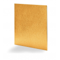 Kuchenplatte quadratisch golden, 25 cm, 3 mm dick (CrePa)