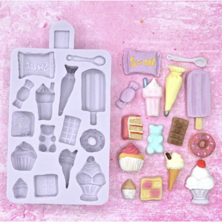 Karen Davies - Moule en silicone Confiseries miniature
