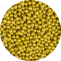 Decora perles en sucre dorées, 5 mm, 100 g