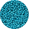 Decora Essbare Perlen metallisch blau, 5 mm, 100 g
