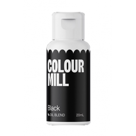 Colour mill - colorant alimentaire liposoluble noir, 20 ml