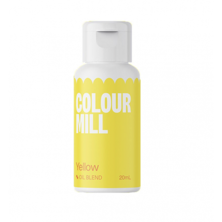 Colour mill - Oil based food colouring yellow, 20 ml