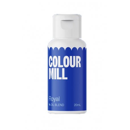 Colour mill - colorant alimentaire liposoluble bleu royal, 20 ml
