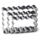 Patisse - Cookie cutter rectangular scalloped, set of 3