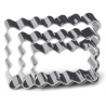 Patisse - Ausstechform rechteckige mit Wellenrand, 3. Set