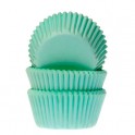 Caissettes mini cupcakes vert menthe, 60 pièces