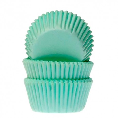 Mini Cupcake Backförmchen Minzgrün, 60 Stück