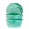Mini Cupcake Backförmchen Minzgrün, 60 Stück