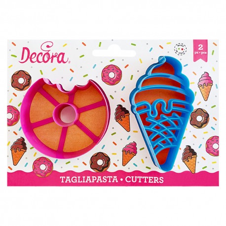 Decora - Cookie Cutter donut & ice cream 2 pieces