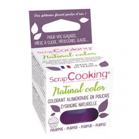 ScrapCooking - Colorant alimentaire pourpre en poudre d'origine naturel , 10 g