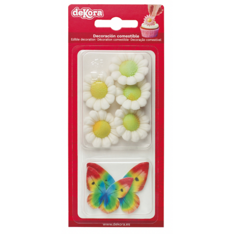 Dekora - Décorations en sucre, fleurs et papillons