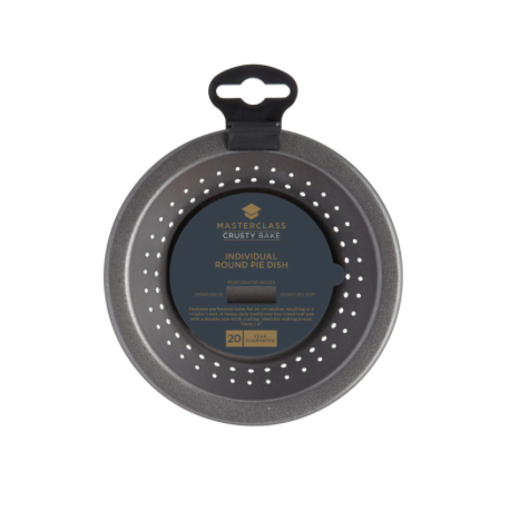 Masterclass - Crusty Bake Non-Stick Round Pie Pan, 12 cm