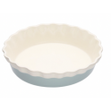KitchenCraft - Large Round Fluted Pie Dish, Stoneware, 26 cm