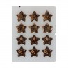 FunCakes - Décorations en Chocolat Bronze/Or Étoiles Set/12